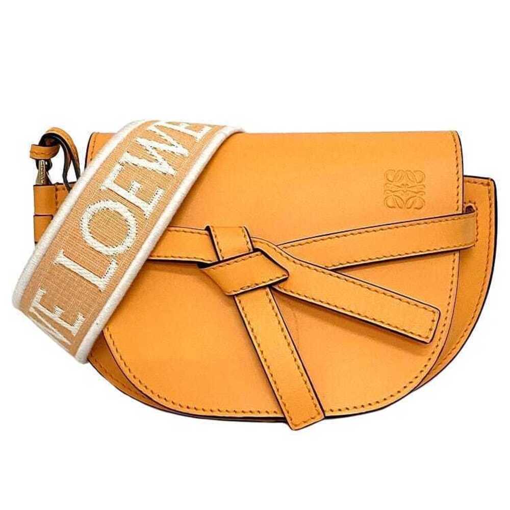 Loewe Gate Dual Bag Shoulder Yellow Flap Belt Body Bum Crossbody Belt Clutch